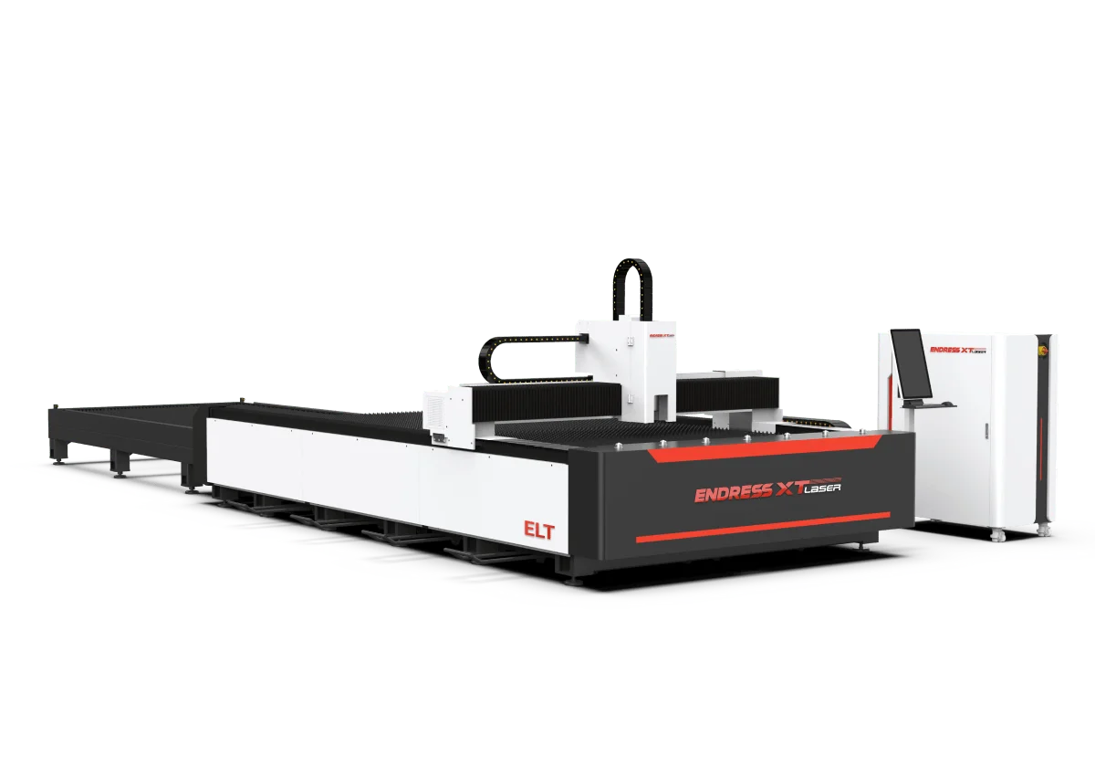 Masina laser CNC profesionala de debitat taiat tabla cu mese interschimbabile si putere 1500-6000W, suprafata de lucru 2000x4000mm / ELT-E2040